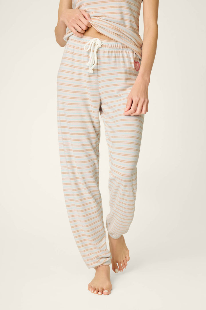 J'Adore Amour Sweetheart Stripes Lounge Pants