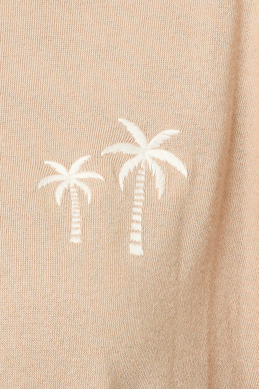 Palms Away Warm Taupe Long Sleeve Top