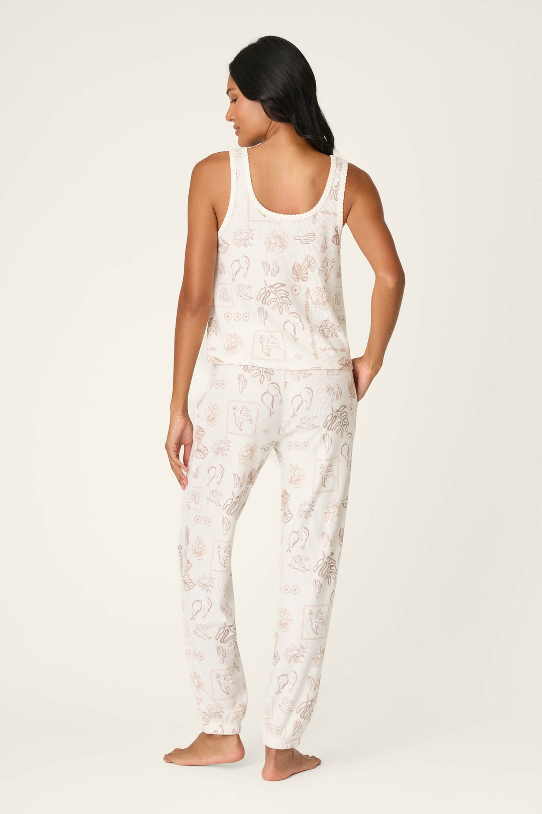 Palms Away Bistro Botanicals Long PJ Set