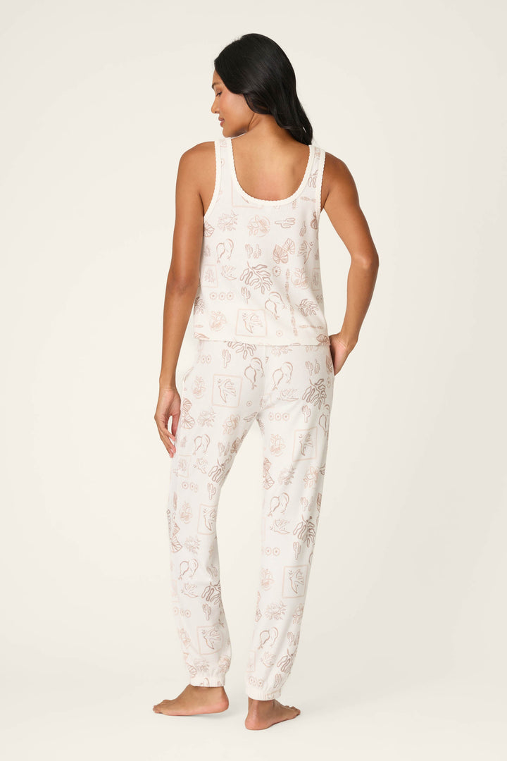 Palms Away Bistro Botanicals Long PJ Set