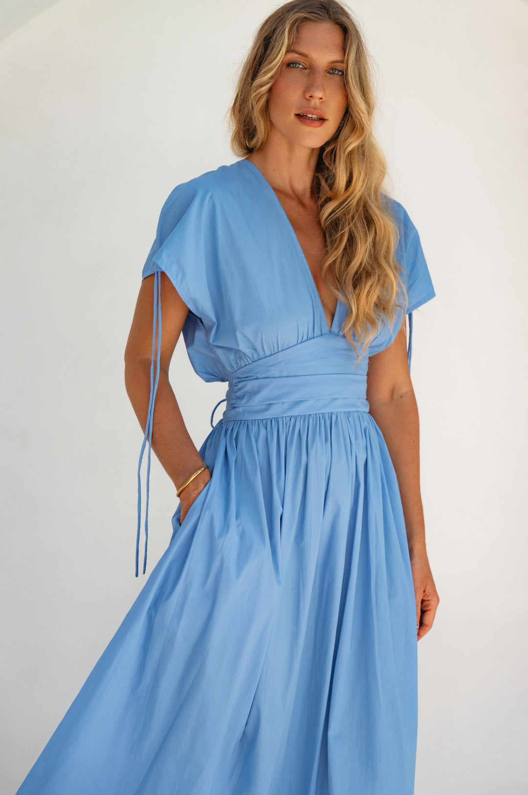 Rafina Goddess Cotton Maxi Dress by Bali ELF