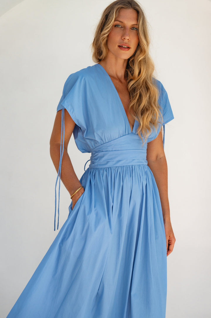 Rafina Goddess Cotton Maxi Dress by Bali ELF