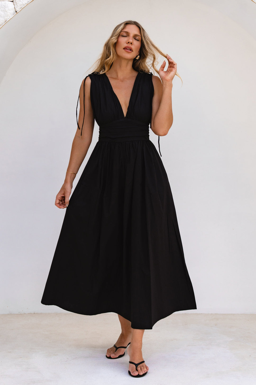 Rafina Goddess Cotton Maxi Dress by Bali ELF