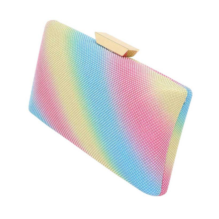 Glittered Rectangle Evening Clutch Crossbody Bag by Madeline Love