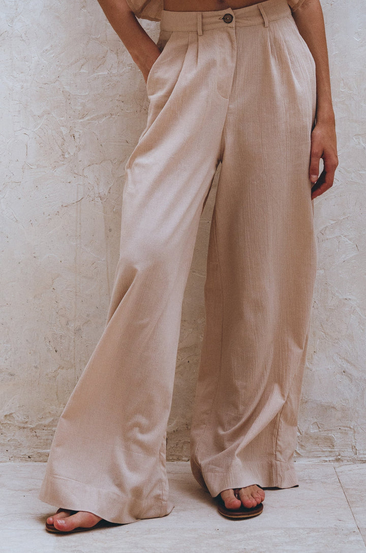 Raya Wide Leg Linen Pants by Bali Lane
