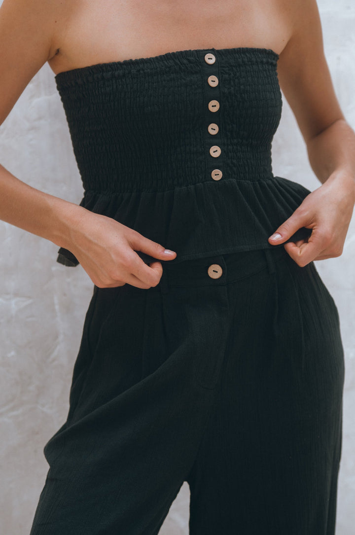 Raya Wide Leg Linen Pants by Bali Lane