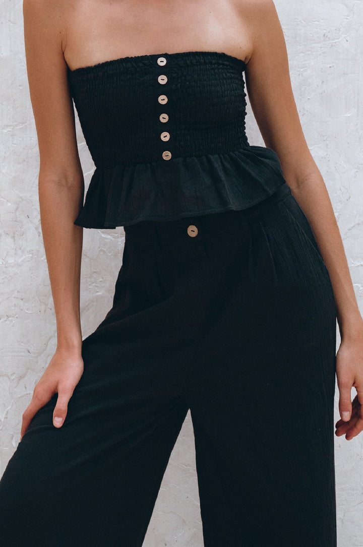 Raya Wide Leg Linen Pants by Bali Lane