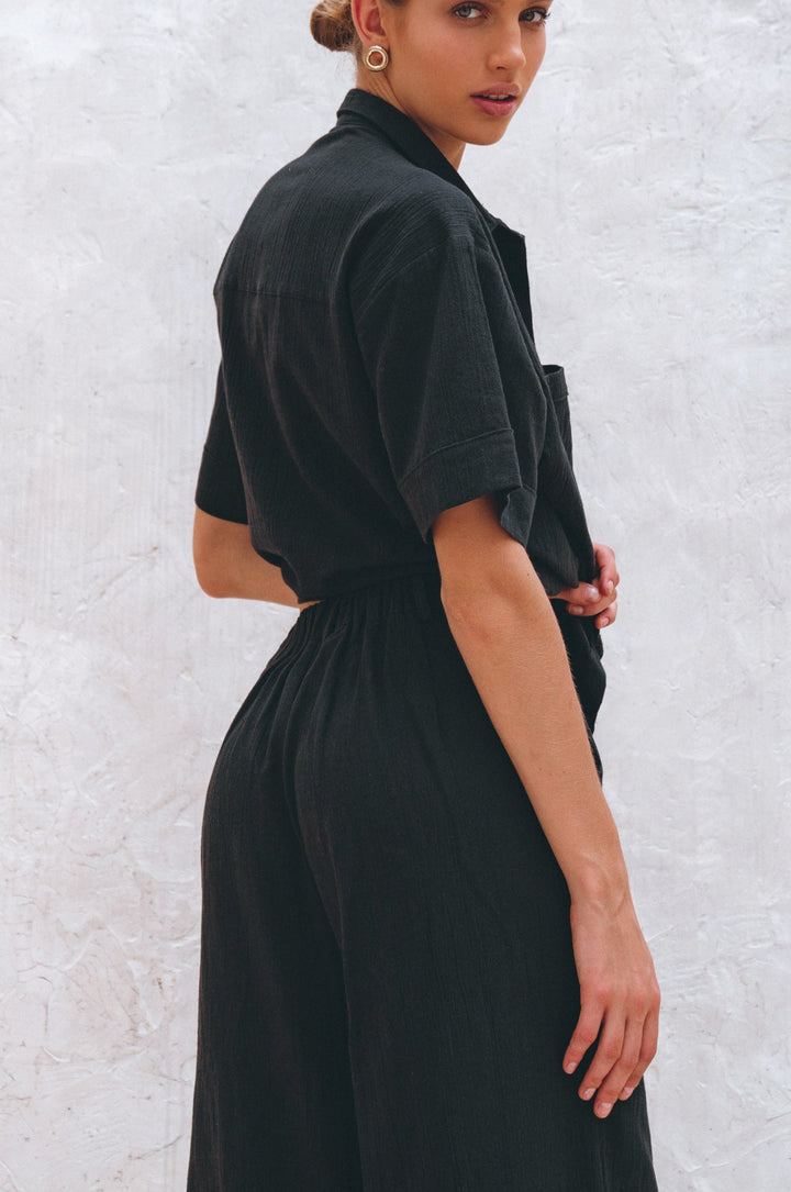 Raya Wide Leg Linen Pants by Bali Lane