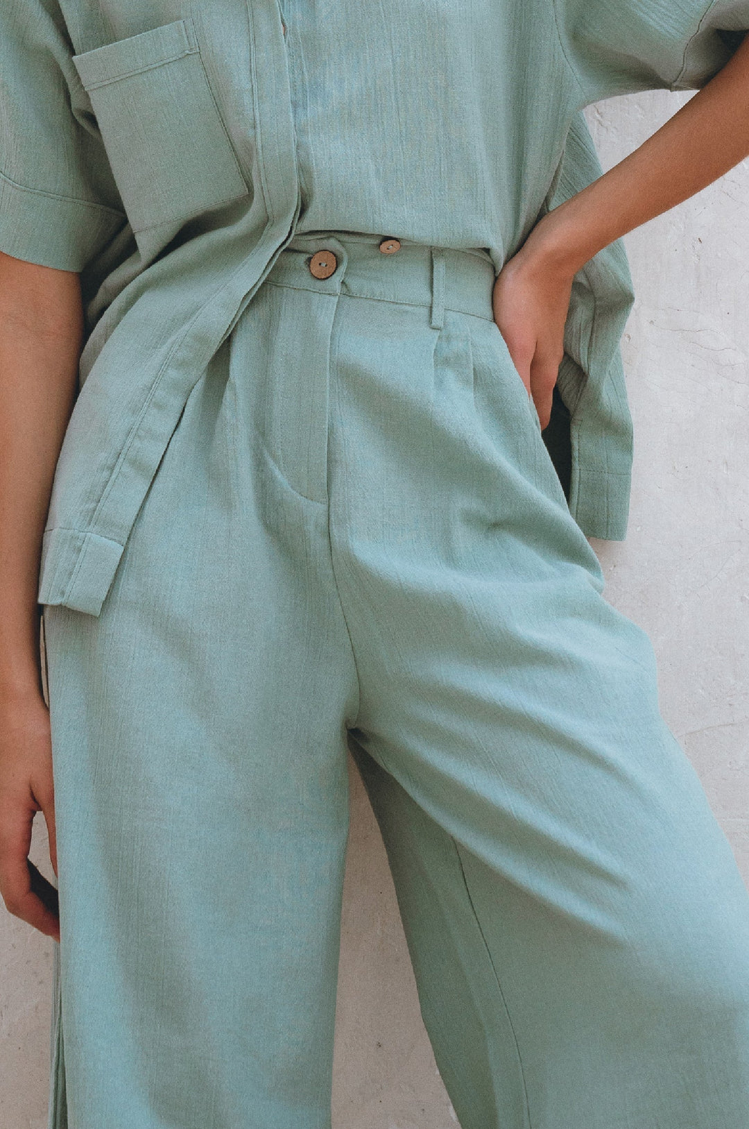 Raya Wide Leg Linen Pants by Bali Lane