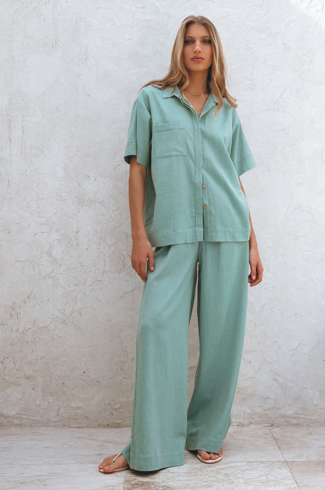 Raya Wide Leg Linen Pants by Bali Lane