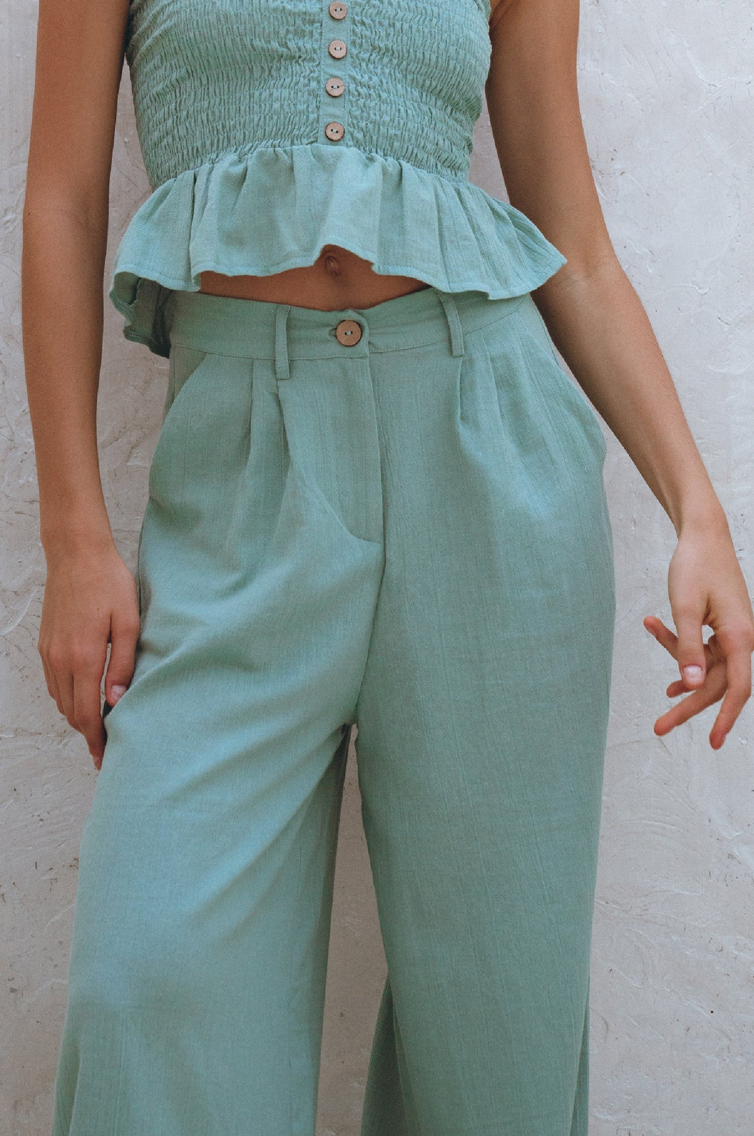 Raya Wide Leg Linen Pants by Bali Lane