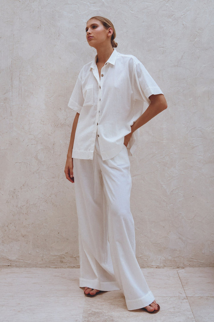 Raya Wide Leg Linen Pants by Bali Lane