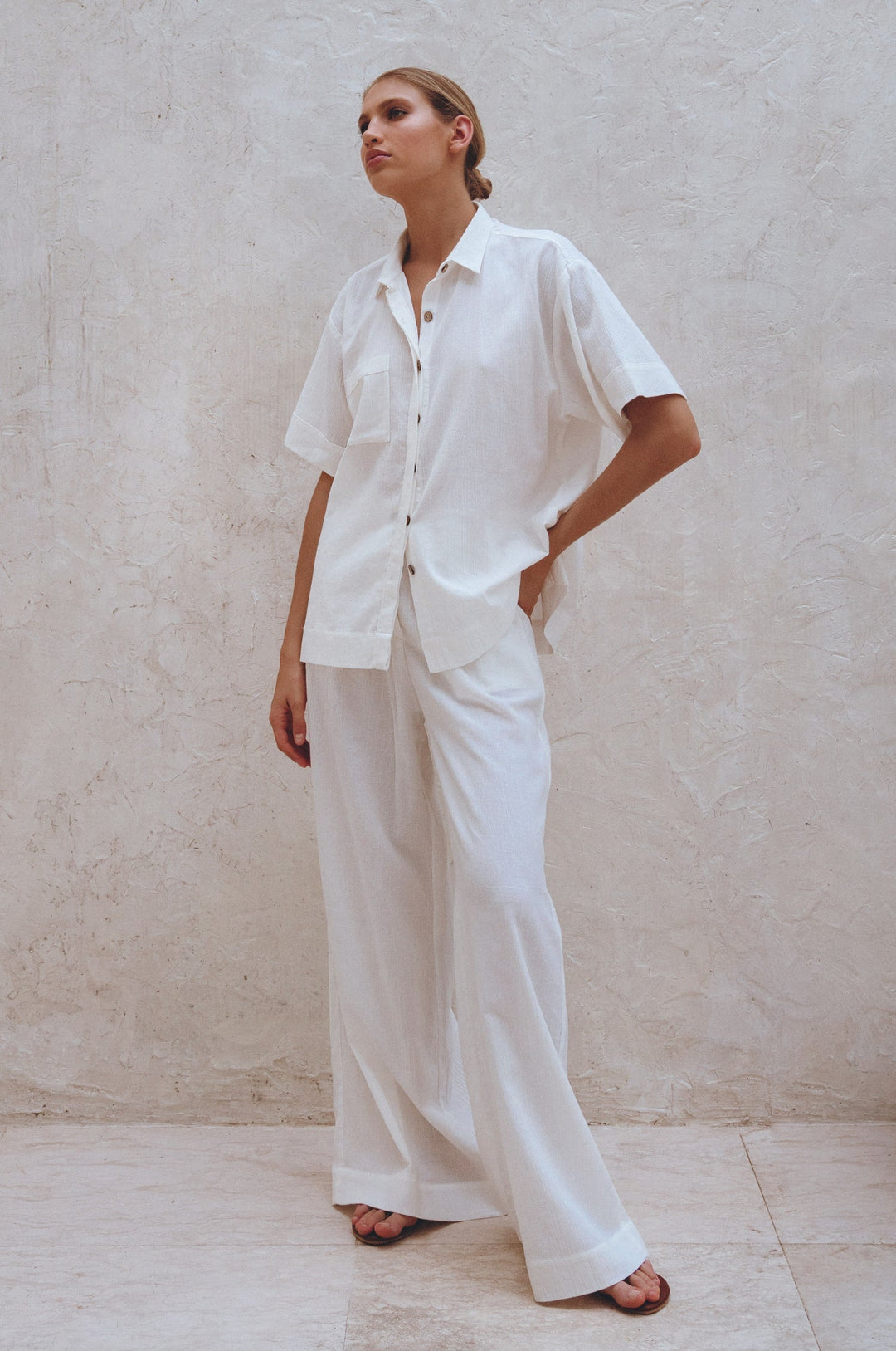 Raya Wide Leg Linen Pants by Bali Lane