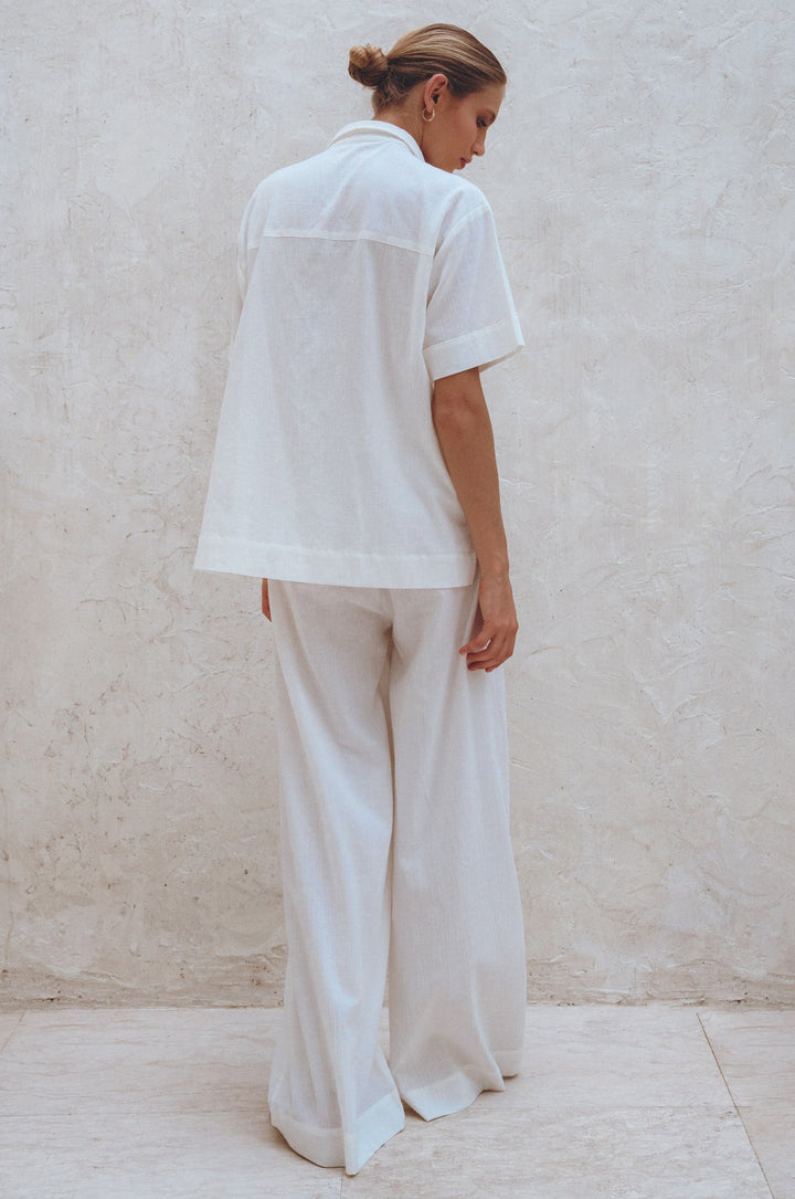 Raya Wide Leg Linen Pants by Bali Lane
