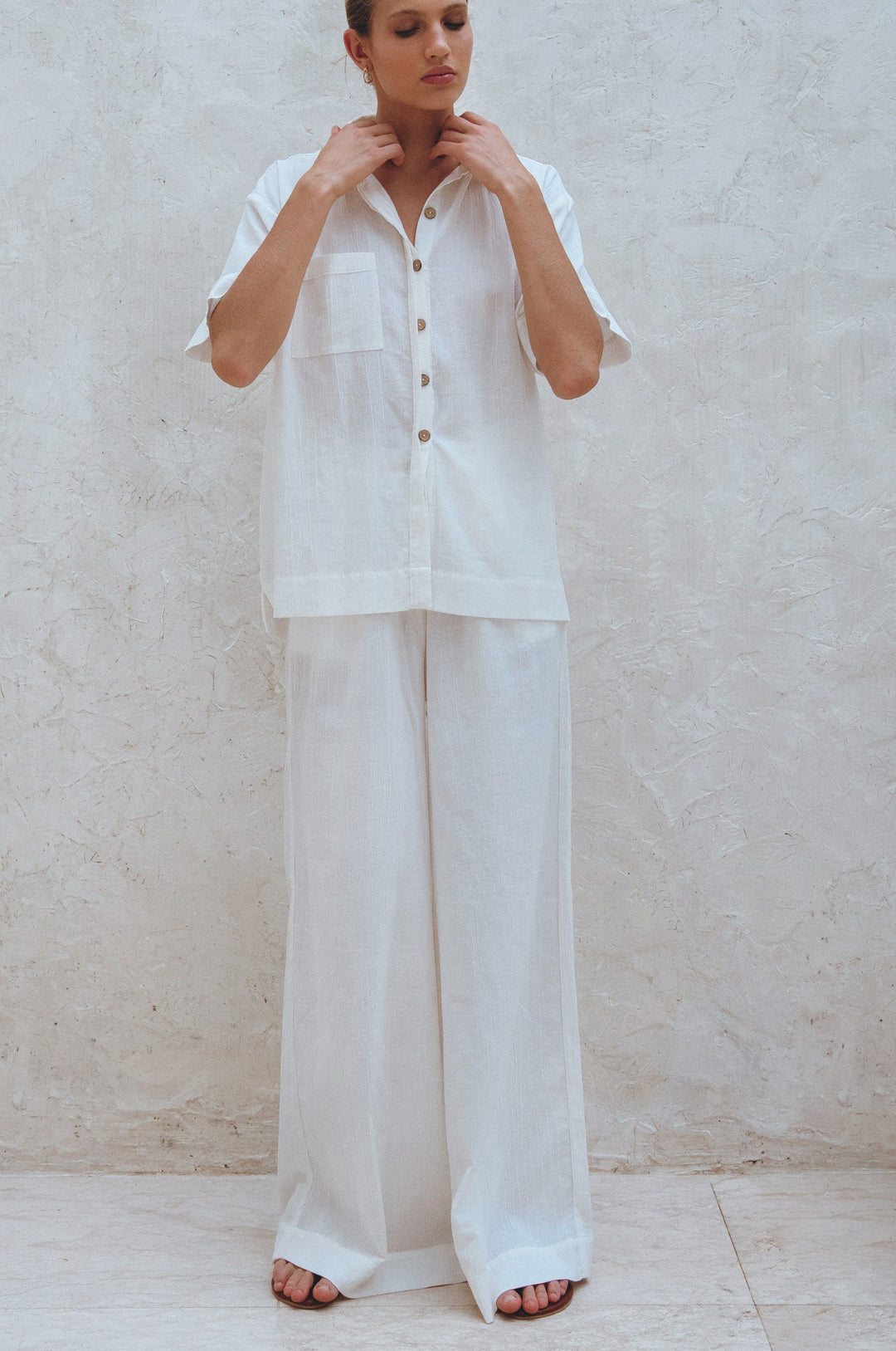 Raya Wide Leg Linen Pants by Bali Lane