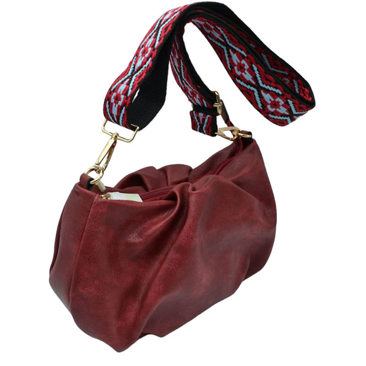 Vegan Leather Crossbody Bag with Guitar Strap by Madeline Love