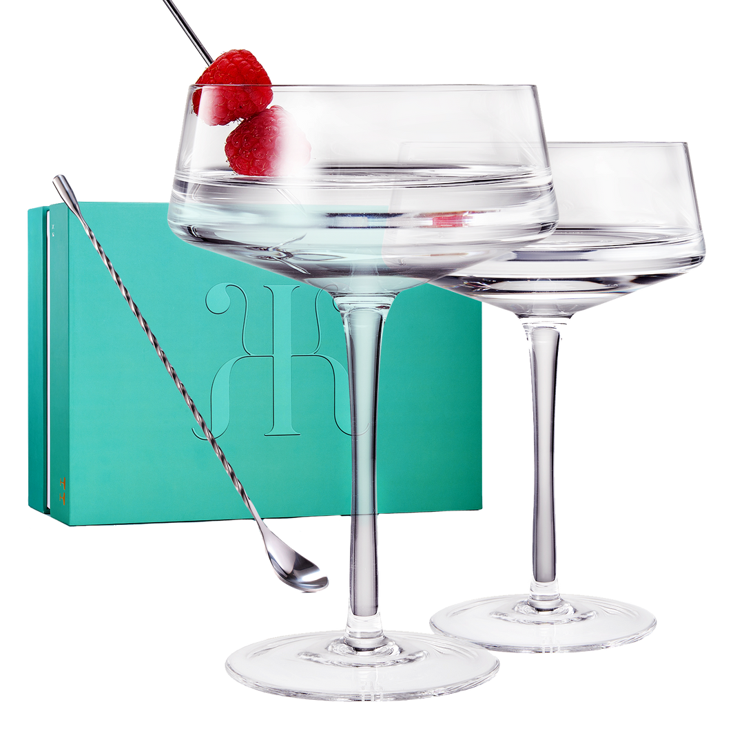 Luxury Martini Glass Set of 2 | 10oz