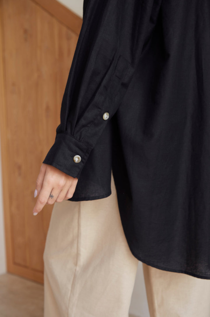 Romania Oversized Linen Shirt by Bali Lane