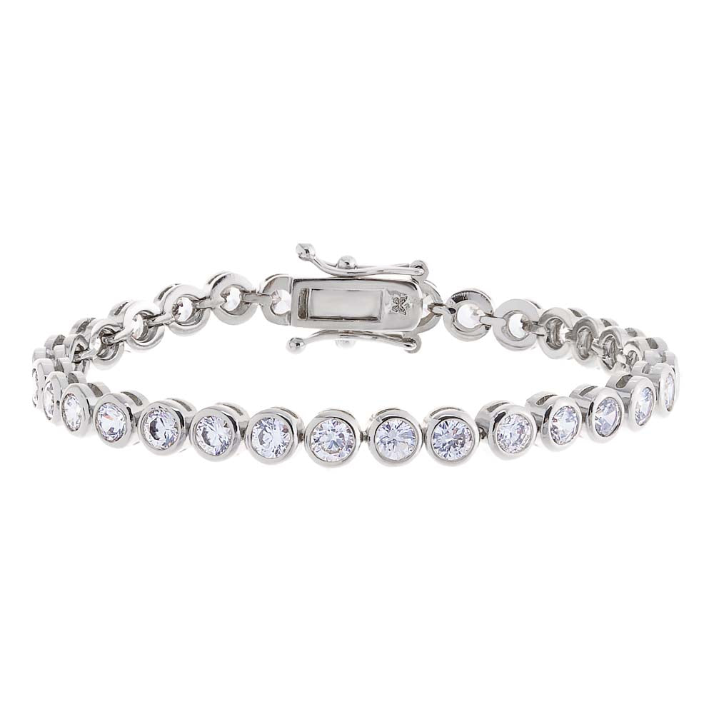 Bezel Tennis Bracelet by By Adina Eden