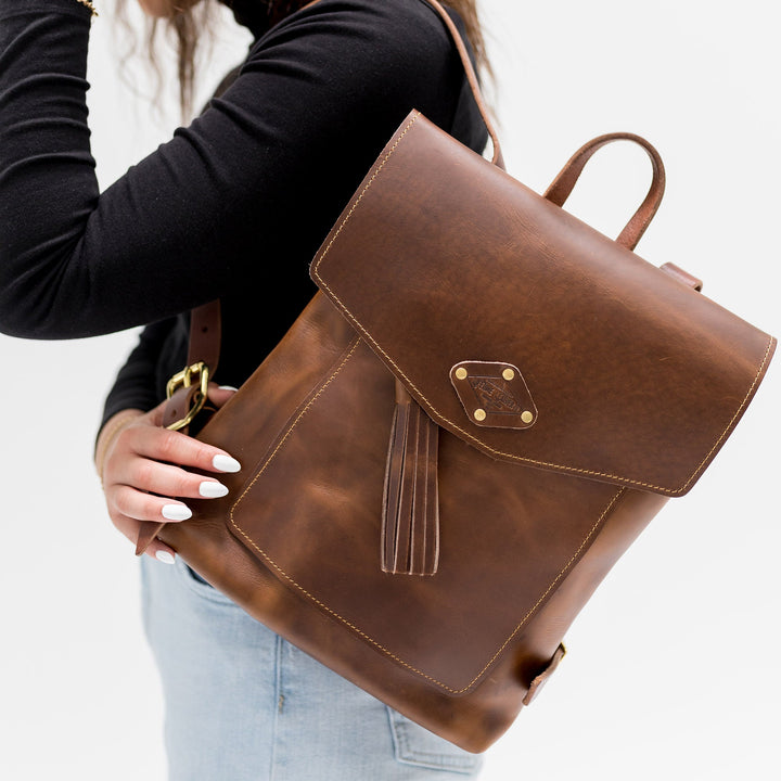 Leather Rucksack by Lifetime Leather Co
