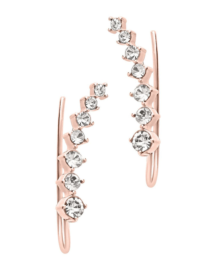 Graduated CZ Crawler Earrings by Sterling Forever