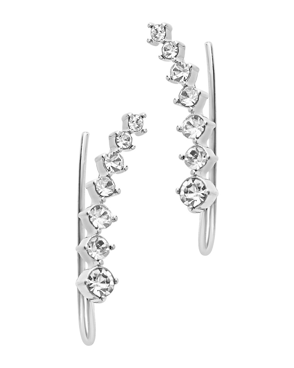 Graduated CZ Crawler Earrings by Sterling Forever