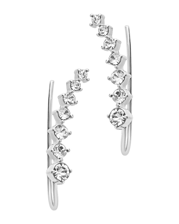 Graduated CZ Crawler Earrings by Sterling Forever
