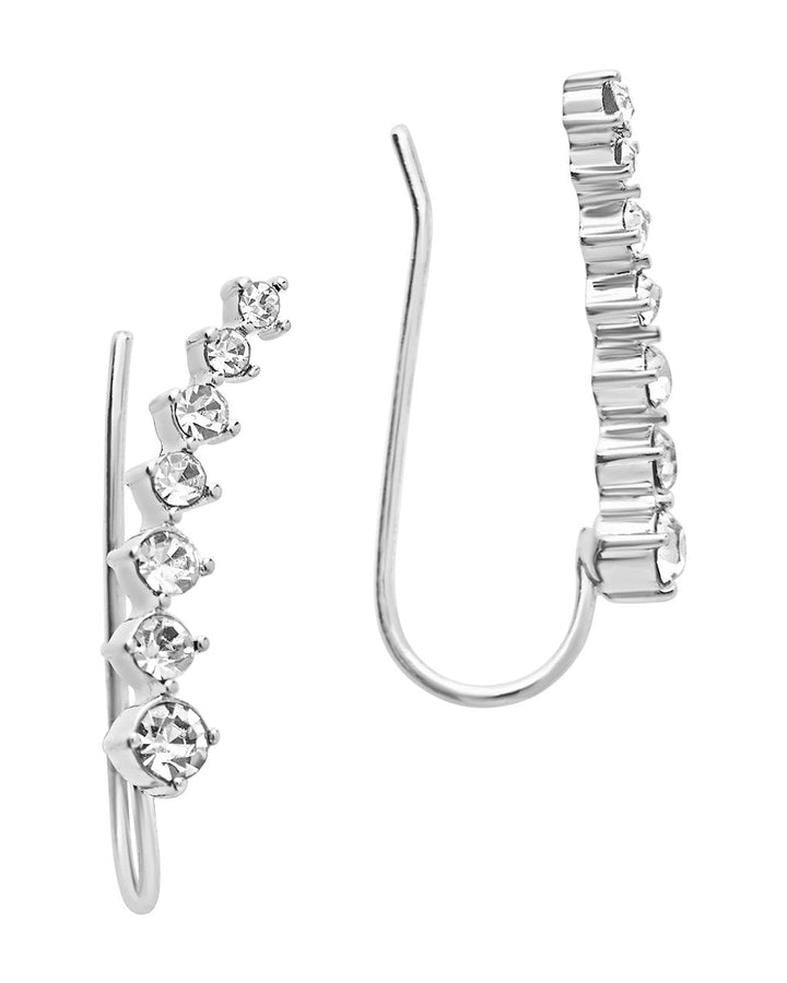 Graduated CZ Crawler Earrings by Sterling Forever