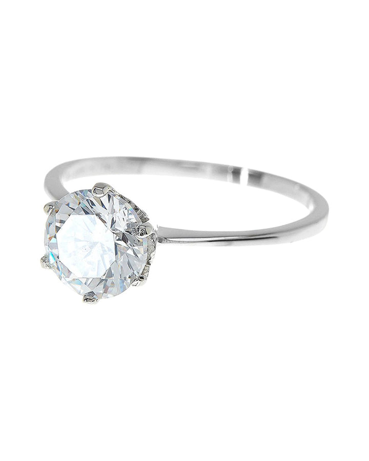 Solitaire Cubic Zirconia Promise Ring