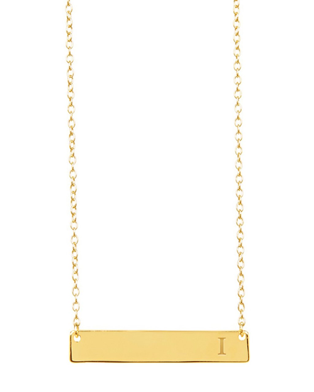 Bar Initial Necklace