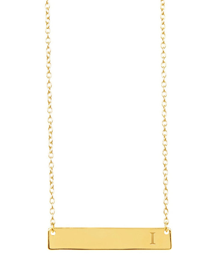 Bar Initial Necklace
