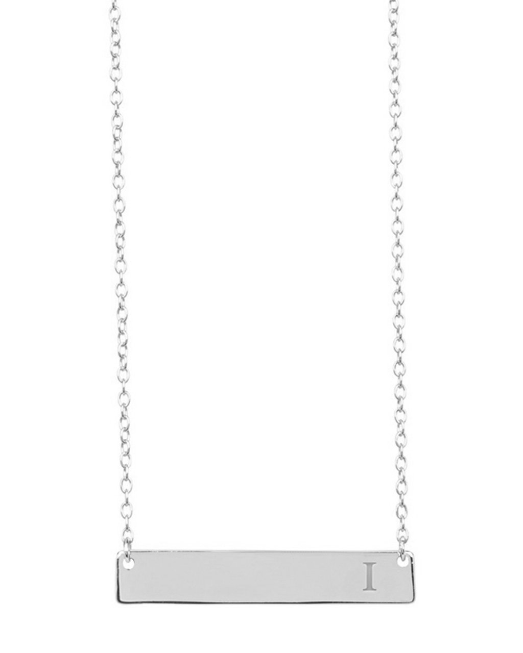Bar Initial Necklace