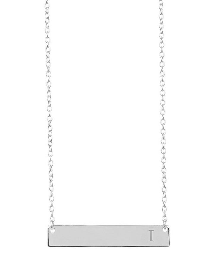 Bar Initial Necklace