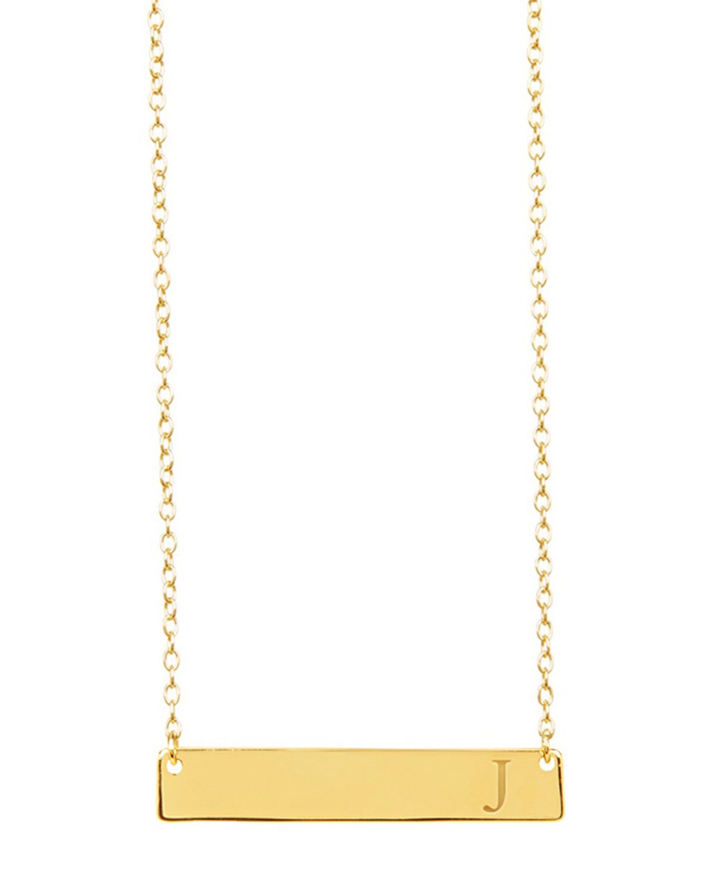 Bar Initial Necklace