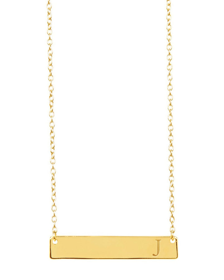 Bar Initial Necklace