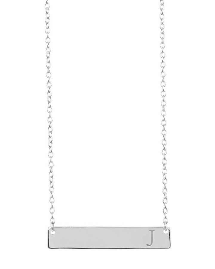Bar Initial Necklace