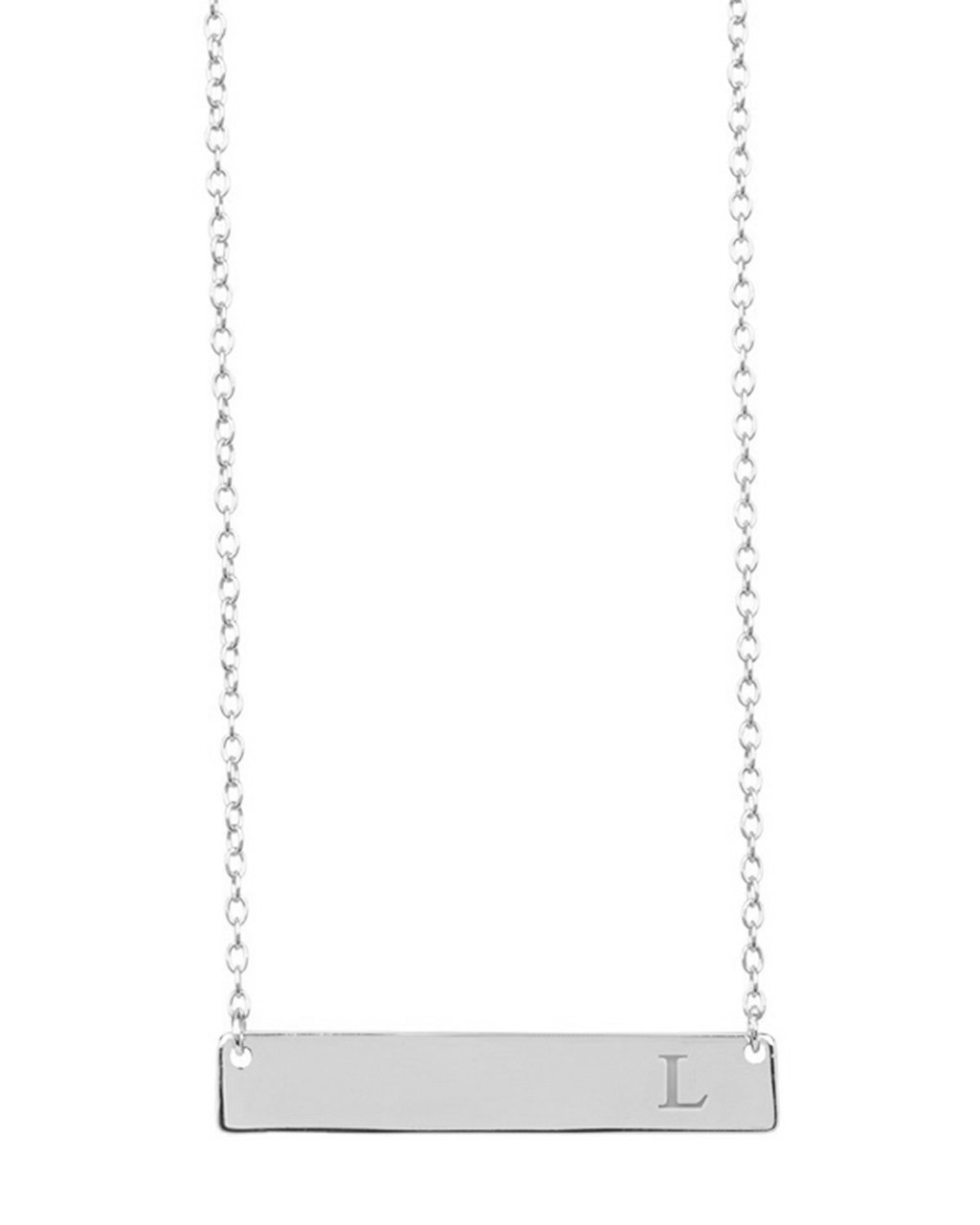 Bar Initial Necklace