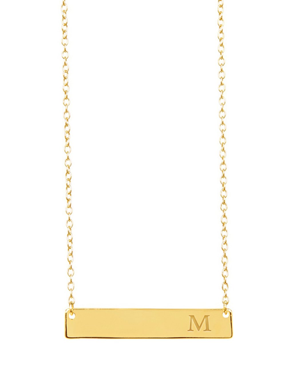 Bar Initial Necklace