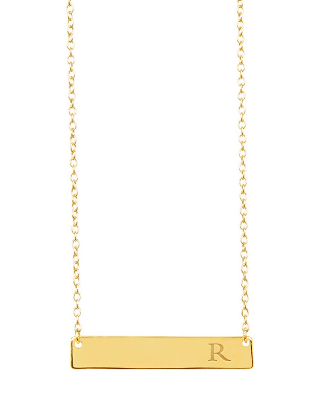 Bar Initial Necklace