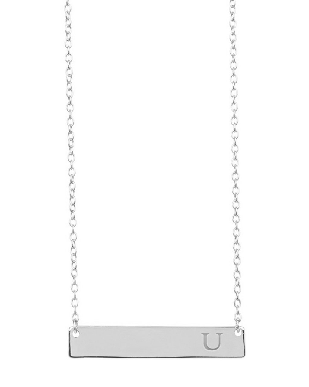 Bar Initial Necklace