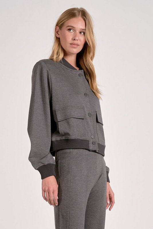 Simone Bomber Heather Grey