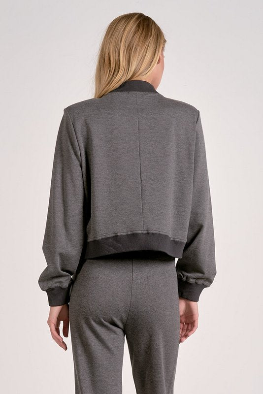 Simone Bomber Heather Grey
