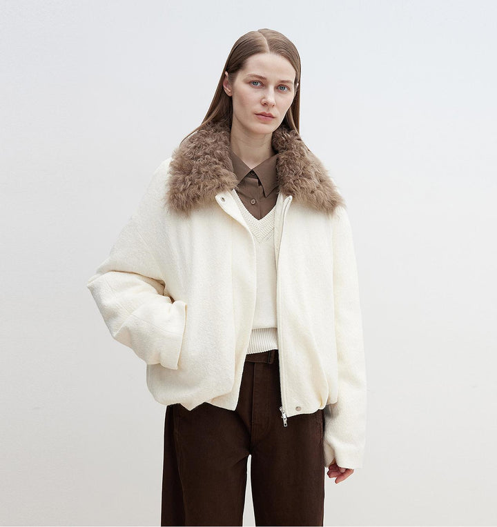 Fireladyfur Women's Parka with Tuscan Fur Collar & Removable Lining"Johnny" by Firelady Fur