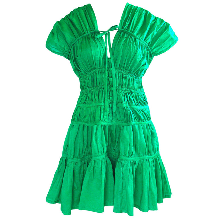 The Srikandi Dress In Kelly Green