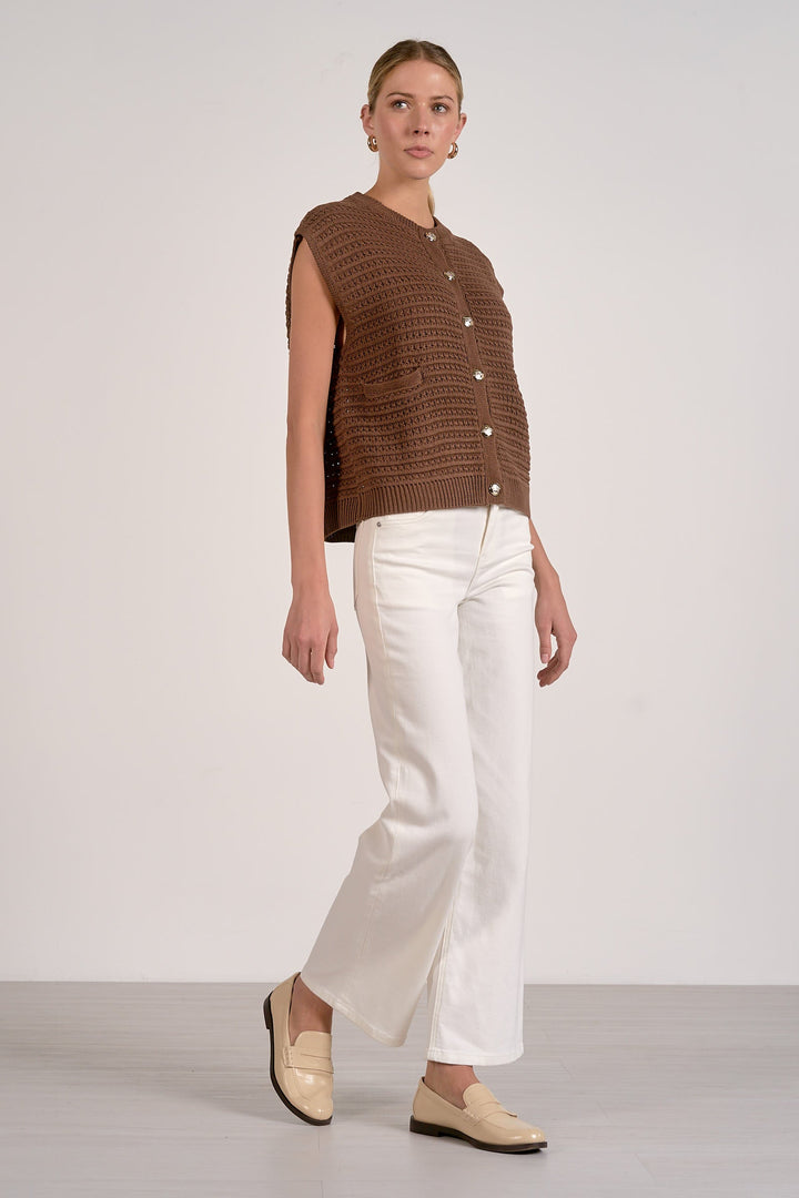 Ayla Sweater Vest Camel