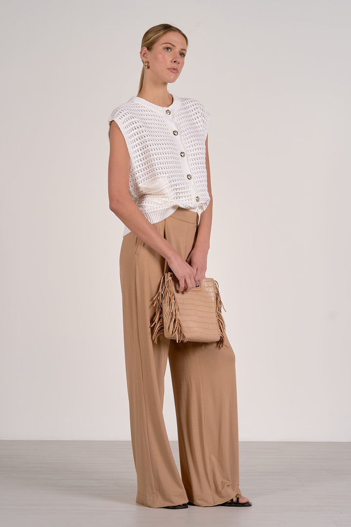 Ayla Sweater Vest White