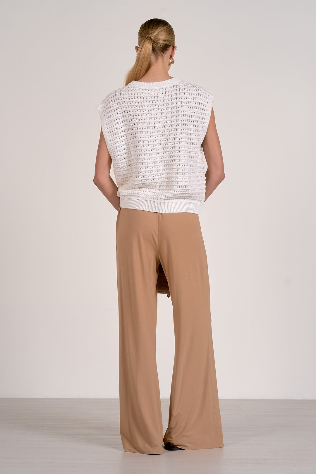 Ayla Sweater Vest White