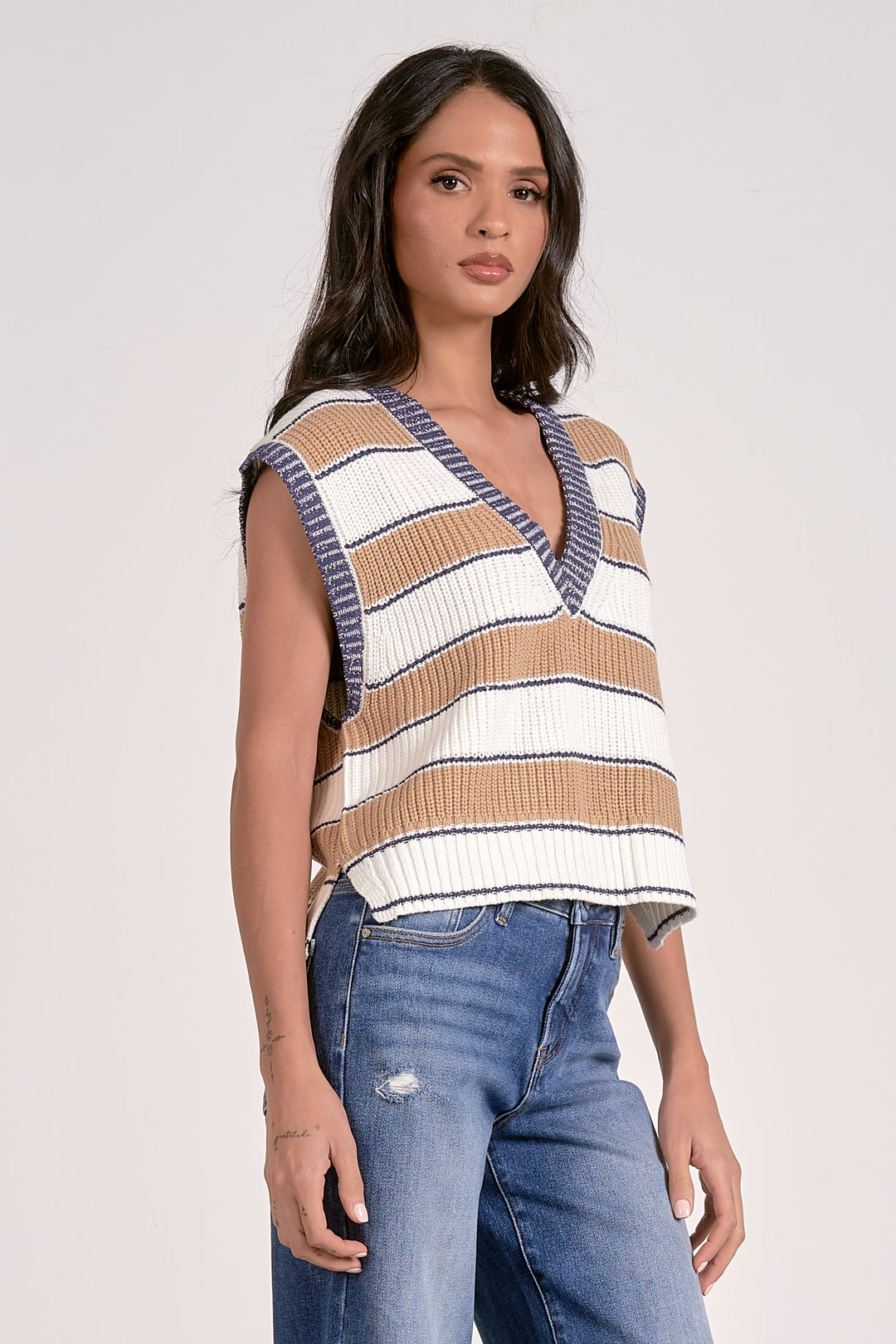 Slate Sleeveless Sweater