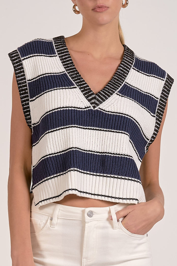 Slate Sleeveless Sweater