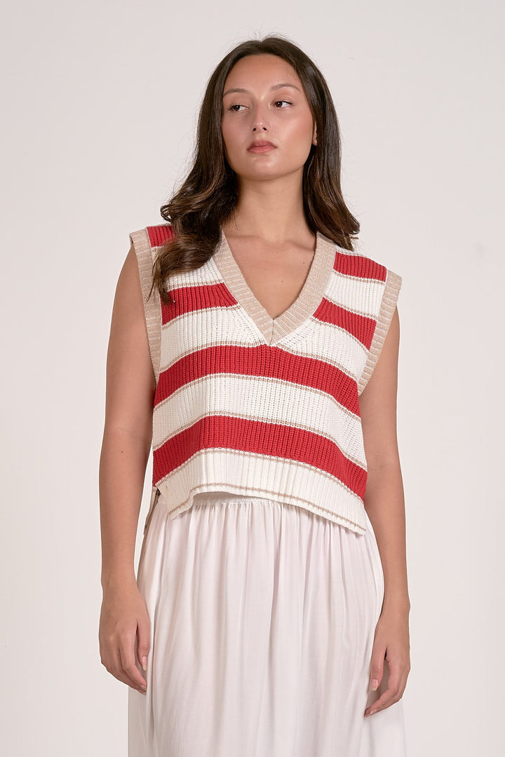 Slate Sleeveless Sweater